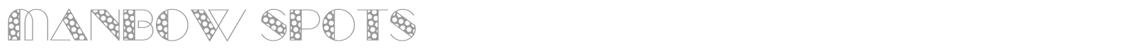 Manbow font preview